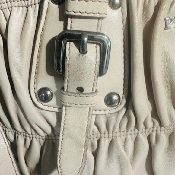 Prada Quilted Leather Med. Double Handle Leather Handbag w/Add'l Shoulder Strap - Picture 10 of 16